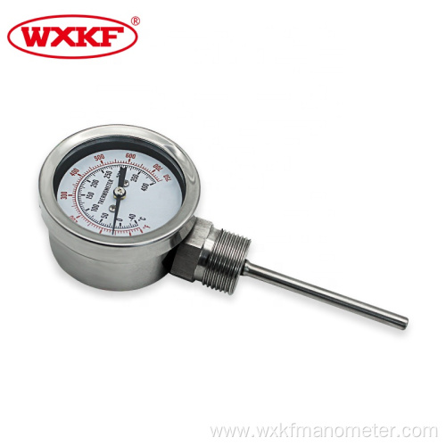 4 inch bimetal thermometer with bayonet ring